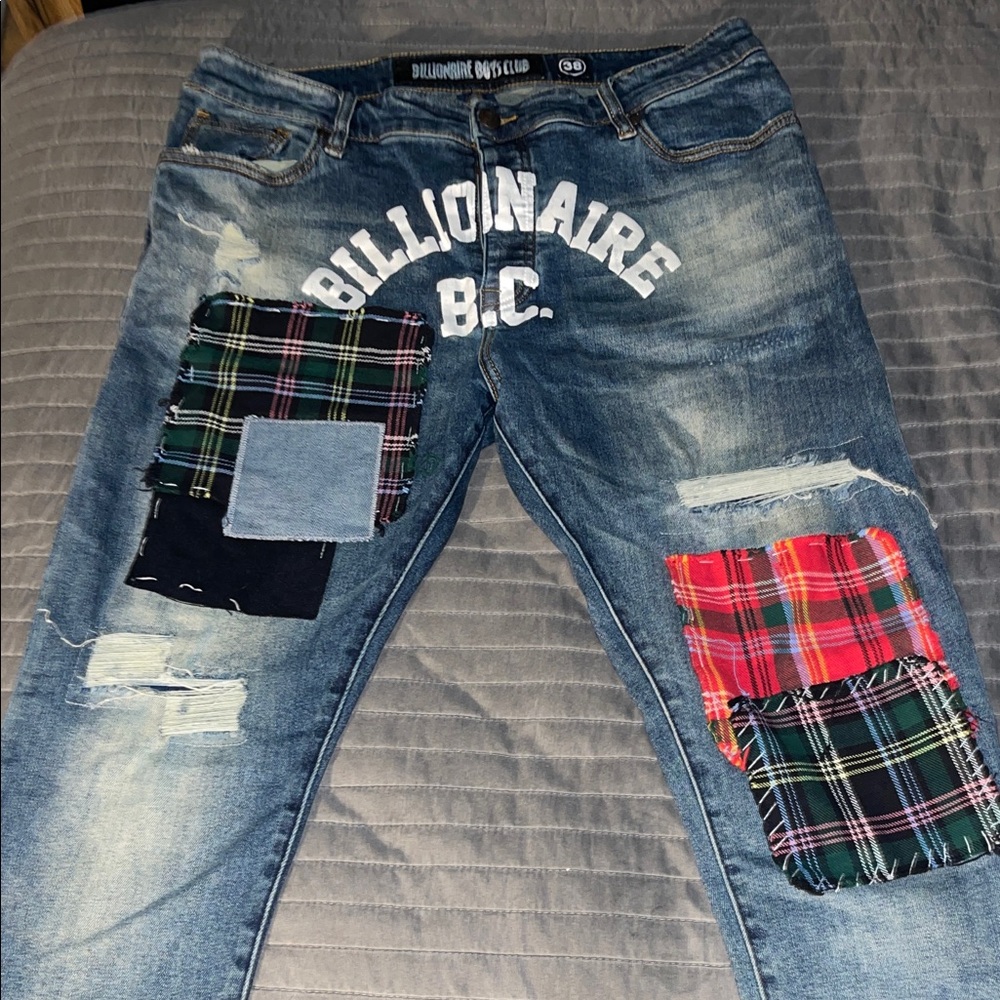 Billionaire Boys Club Multi-Patch Slim Jeans